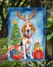 English Foxhound Christmas Reindeer Garden Flag Mailbox Flag Decorative Yard Flag Banner Outside Patio Artwork Yard Flower Beds, Garden Size, Multicolor_maomaolike.com