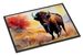 American Bison Doormat Front Door Mat Indoor Outdoor Rugs For Entryway, Non Slip Washable Low Pile, 24H X 36W_maomaolike.com