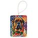 Bullmastiff Christmas Porcelain Ornament Christmas Tree Hanging Decorations For Home Christmas Holiday, Rectangle, Gift, Multicolor_maomaolike.com