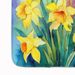 Daffodils In Watercolor Memory Foam Kitchen Mat Machine Washable Anti-Fatigue Mat Cushion Comfort Bath Mat Or Kitchen Rug_maomaolike.com