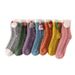 Christmas sock Christmas socks coral velvet socks women's mid-tube socks autumn and winter home cute plus velvet thick warm month socks_maomaolike.com