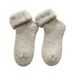 Wool socks winter women's stockings thickened with cashmere snow country sub-zero warm ski spot yarn snow socks_maomaolike.com