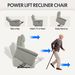 Power Lift Recliner For Elderly, Electric Reclining Chair, Single Sofa With USB Ports, Side Pockets For Living Room Bedroom-Fabric_maomaolike.com