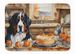 Bernese Mountain Dog Fall Kitchen Pumpkins Memory Foam Kitchen Mat Machine Washable Anti-Fatigue Mat Cushion Comfort Bath Mat Or Kitchen Rug_maomaolike.com