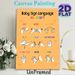 Baby Sign Language ASL Chart Painting Poster, Vibrant Cartoon-style Hand Gesture Illustration Poster, Clear Visual Guide To Learn Basic Sign Language_maomaolike.com