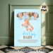Baby Shower "Don't Say Baby" Painting Poster, Soft Watercolor Style Teddy Bear & Balloons Poster, Fun Party Game Sign Ideal For Baby Shower Gatherings_maomaolike.com