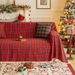 Christmas Plaid American Retro Multi-Purpose Blanket Non-Slip Full Homestay Sofa Slipcover Cover Cloth_maomaolike.com