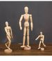 Creative Wooden Man Jointed Finger Model Figure Drawing Movable Puppet Ornament Art Home Decoration Small_maomaolike.com