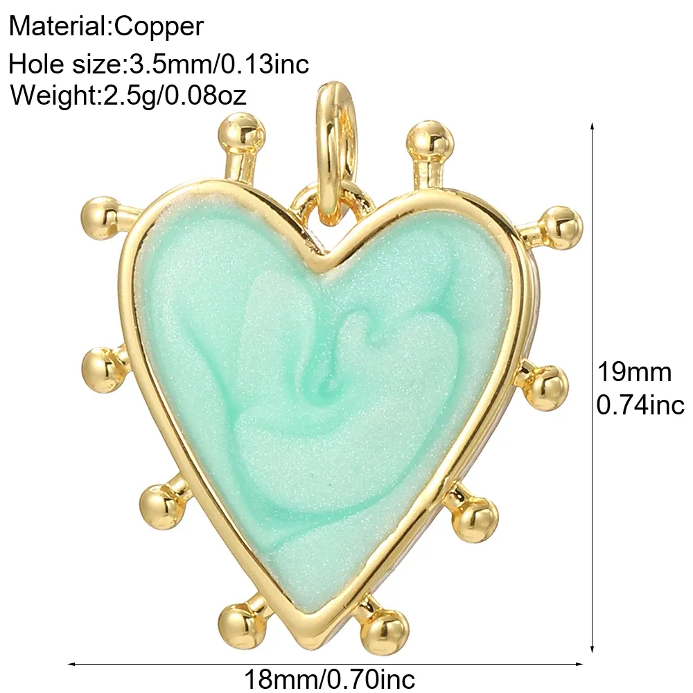 Bohemian Heart Coin Pendant Charms For Jewerlry Making Diy Earrings Necklace Bracelet Copper Excellent Quality_maomaolike.com
