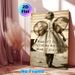 Inspirational Quote Fairy Girl Painting Poster, Vintage Monochrome Poster, Motivational Message With Girl In Dress & Film-strip Wings, Uplifting Decor_maomaolike.com