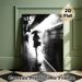 Rainy Subway Station Painting Poster, Monochrome Moody Urban Silhouette Poster, Captures Tranquil Rainy-day Urban Vibe, Ideal For Living Room, Office_maomaolike.com