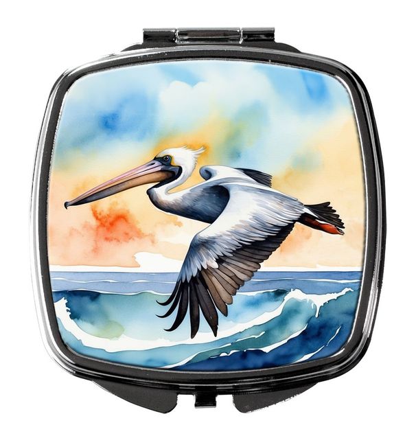 Pelican Soaring Compact Mirror Decorative Travel Makeup Mirror For Women Girls Gifts Pocket Makeup Mirror Folding Handheld_maomaolike.com