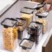 Food Grade Sealed Plastic Thickened Transparent Box Square Snack Grain Storage Jar_maomaolike.com