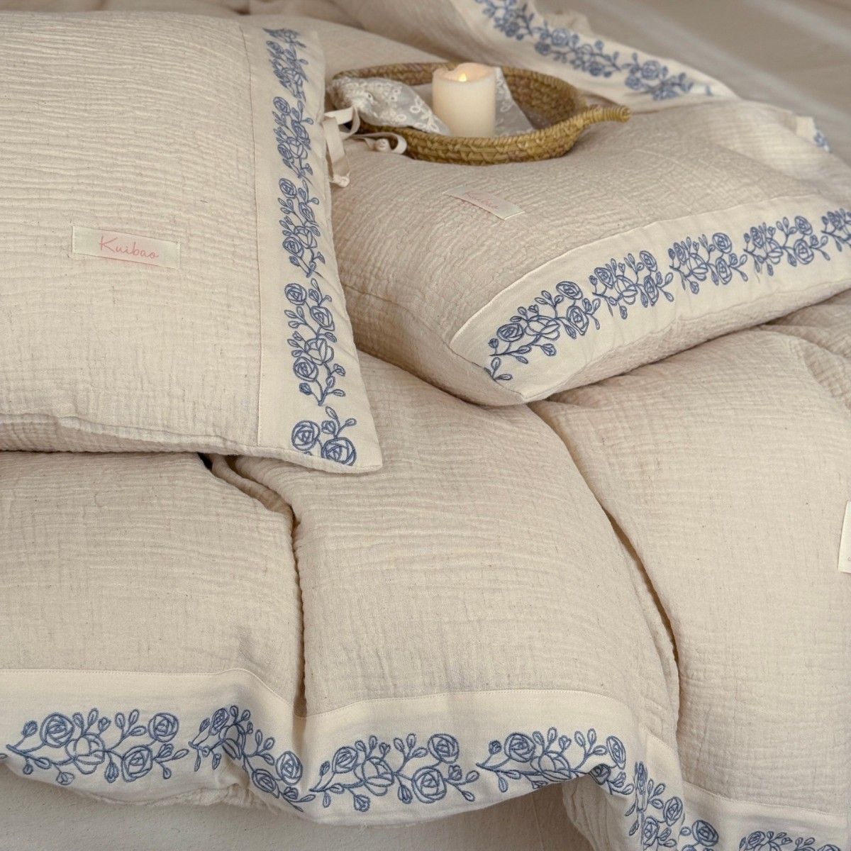 Retro Minimalist Style Soft Four-piece Set, Forest-themed Duvet Cover, Fresh And Pure Cotton Skin-friendly Cotton-linen_maomaolike.com