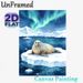 Walrus & Aurora Borealis Painting Poster, Soft Watercolor Arctic Scene Poster, Serene Icy Landscape Artwork, Suitable For Home, Living Room And Office_maomaolike.com
