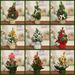 Mini Small Christmas Tree Trumpet Christmas Tree Christmas Table Ornaments Christmas Tree Decorations 20cm_maomaolike.com
