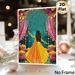 Indian Traditional Dance Painting Poster, Vibrant Colorful Festive Celebration Scene Poster, Captivating Cultural Artwork Ideal For Living Room_maomaolike.com