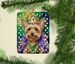 Silky Terrier King Of Mardi Gras Porcelain Ornament Christmas Tree Hanging Decorations For Home Christmas Holiday, Rectangle, Gift, Multicolor_maomaolike.com