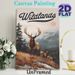 Wildlands Elk Wilderness Painting Poster, Vintage Scenic Snow-capped Mountain & Elk Herd Poster, Rustic Natural Decor Ideal For Living Room, Cabin And_maomaolike.com
