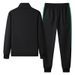 Men's Clothing Spring and Autumn Men's New Casual Sports Suit Youth Fashion Stand Collar Cardigan Two piece Jacket Men_maomaolike.com