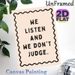 Inspirational Quote Painting Poster, Minimalist Wavy Border Text Poster, Warm Inclusive Message For Office, Counseling Space Or Living Room_maomaolike.com