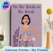 Pin The Bindi On The Bride Painting Poster, Vibrant Minimalist Style, Elegant Indian Bride In Purple Embellished Outfit Poster, Interactive Party Game_maomaolike.com