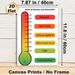 Distress And Discomfort Scale Painting Poster, Color-coded Emotion Rating Chart Poster, Assists In Recognizing Emotional States, Suitable For Therapy_maomaolike.com