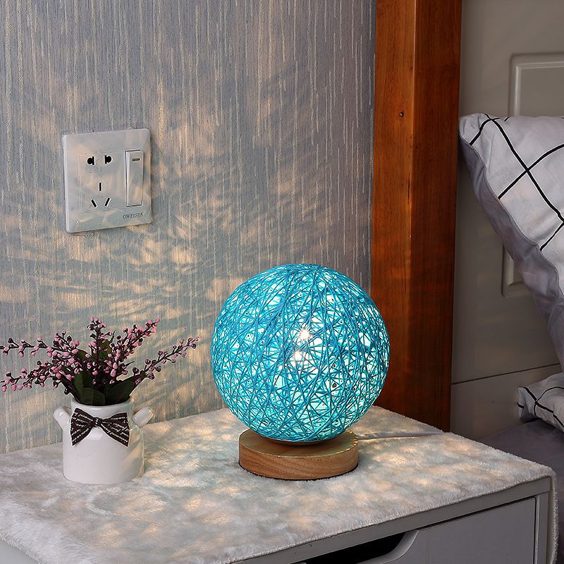 Maqiu Rattan Ball LED Desk Starry Sky Night Light Atmosphere Children's Gift USB Table Lamp Bedroom_maomaolike.com