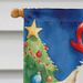 Maltipoo Christmas Reindeer House Flag Large Porch Sleeve Pole Decorative Outside Yard Banner Artwork Wall Hanging, Polyester, House Size, Multicolor_maomaolike.com