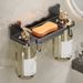 Kitchen Cloth Wall-Mounted No-Drill Countertop Drying Household Bathroom Draining Rack Storage Artifact_maomaolike.com
