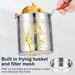 Stainless Steel Deep Frying Pot Portable Kitchen Oil Fryer Pots With Strainer Basket Handle And Lids For Cooking_maomaolike.com