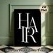 Monogrammed HAR Painting Poster, Minimalist Black & White Interlocked Lettering Poster, Sleek Modern Typographic Decor Ideal For Living Room, Office_maomaolike.com