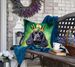 Cocker Spaniel King Of Mardi Gras Throw Pillow Machine Washable, Indoor Outdoor Decorative Pillow For Couch, Bed Or Patio, 18Hx18W_maomaolike.com