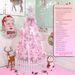 5FT Christmas Tree with Pink Lights and Decorations_maomaolike.com