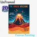 Anger Volcano Emotional Education Painting Poster, Vibrant Illustrated Volcano Scene Poster, Helps Recognize Anger And Hidden Feelings, Suitable For_maomaolike.com