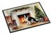 Karelian Bear Dog Cozy Christmas Doormat Front Door Mat Indoor Outdoor Rugs For Entryway, Non Slip Washable Low Pile, 24H X 36W_maomaolike.com