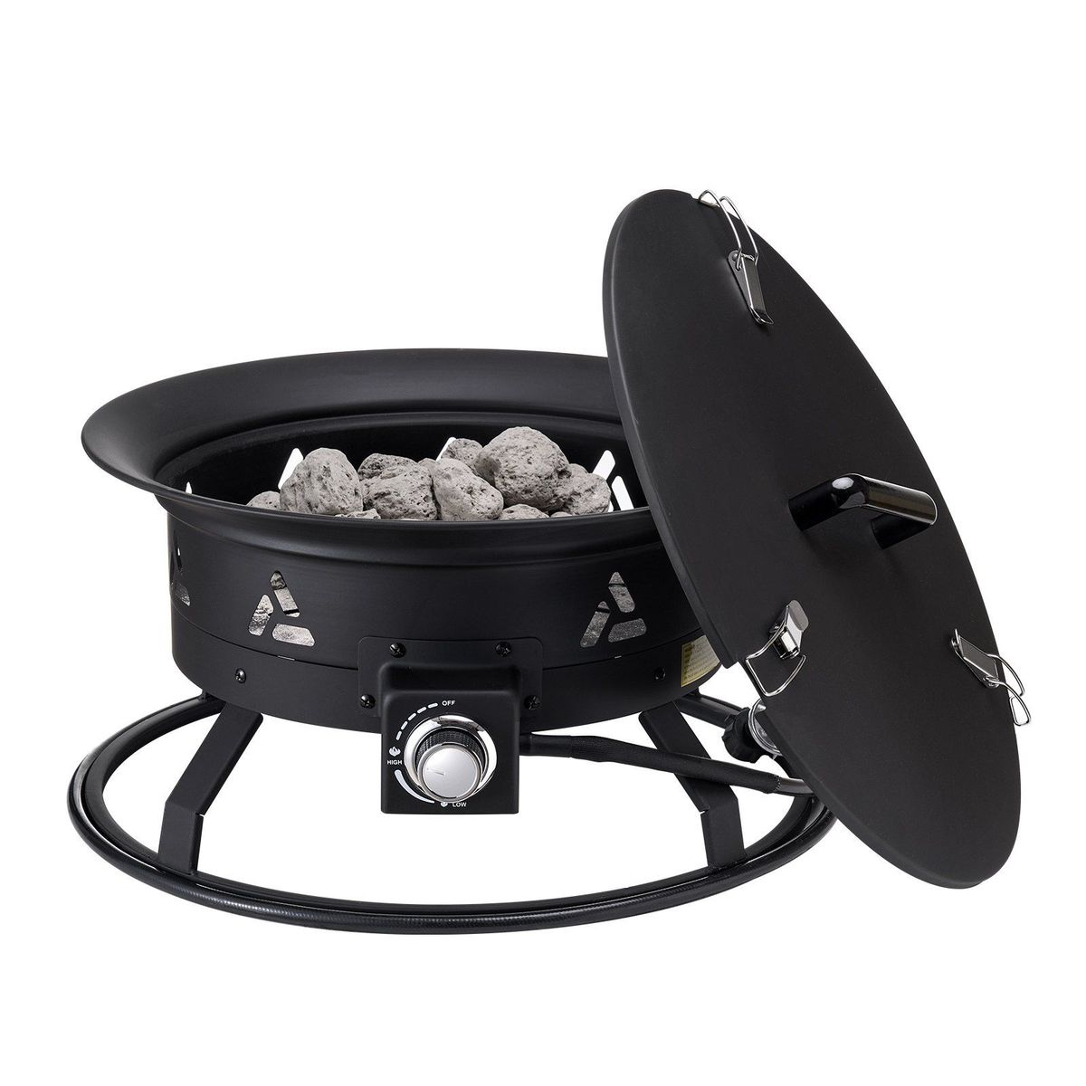 VEVOR Propane Fire Pit 24' Outdoor Portable Gas Fire Pit For Heating 58000 BTU_maomaolike.com