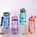 600ml/20oz Children's Cup Silicone Spout Tritan Material Leak-proof Plastic Summer Water Bottle With Straw_maomaolike.com