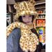 Autumn Winter Cute Warm Fisherman Hat, Korean Style, High-end Vintage Versatile Plush Anti-freeze And Cold-proof Tiger Pattern Hat_maomaolike.com