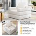Single Sofa Chair That Converts To A Single Sofa Bed For Living Room, Guest Room, Playroom, White_maomaolike.com