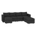 Livelylodge Modern L-Shaped Modular Sectional Sofa, Polyester Upholstery With Sturdy Wooden Frame, Comfortable Couch For Living Room Or Office, Space-Saving Design 109''L X 78''W X 34''H_maomaolike.com