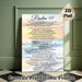 Psalm 91 Scripture Painting Poster, Soft Sunset Beach Wave Scene Poster, Inspirational Religious Verse Decor Suitable For Home, Prayer Room_maomaolike.com