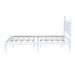 Queen Wood Bed Frame With Headboard, Solid Rubber Wood With Wood Central Supports, 1000 Lb Capacity, Easy Assembly, No Box Spring Needed, White_maomaolike.com