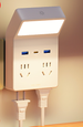 Voice-Controlled Smart Night Light For Bedroom Sleep, New Plug-in Bedside Table Lamp With Socket_maomaolike.com