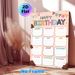 Birthday Tracker Painting Poster, Colorful Playful Hand-drawn Style Poster, Functional Design To Record Monthly Birthdays, Suitable For Office, Home_maomaolike.com