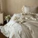Wholesale French Retro Lace Linen Pure Four-Piece Nordic Style Homestay Full Yarn-Dyed Washed Cotton 4-Piece Set_maomaolike.com