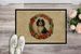 Cavalier Spaniel Christmas Flowers Doormat Front Door Mat Indoor Outdoor Rugs For Entryway, Non Slip Washable Low Pile, 24H X 36W_maomaolike.com