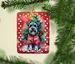 Schnauzer Christmas Porcelain Ornament Christmas Tree Hanging Decorations For Home Christmas Holiday, Rectangle, Gift, Multicolor_maomaolike.com