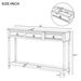 Console Table Sofa Table With Drawers For Entryway With Projecting Drawers And Long Shelf_maomaolike.com