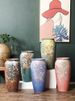 Modern Chinese Large Ceramic Vase H30CM, Oriental Tabletop Flower Pot Living Dining Bedroom Desktop Home Decor Ornament_maomaolike.com